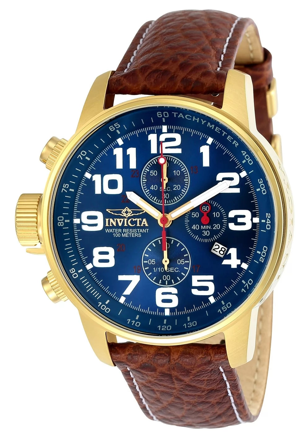 Invicta Men's 3329 I-Force Quartz 3 Hand Blue Dial Watch