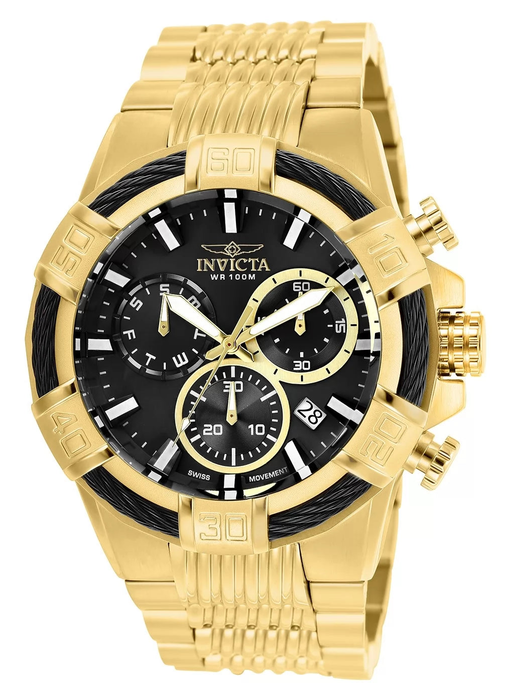 Invicta Men's 25867 Bolt Quartz Chronograph Black Dial Watch