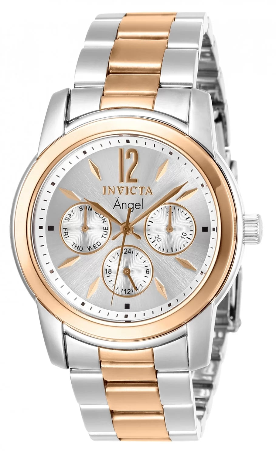 Invicta Lady 11736 Angel Quartz 3 Hand Silver Dial Watch