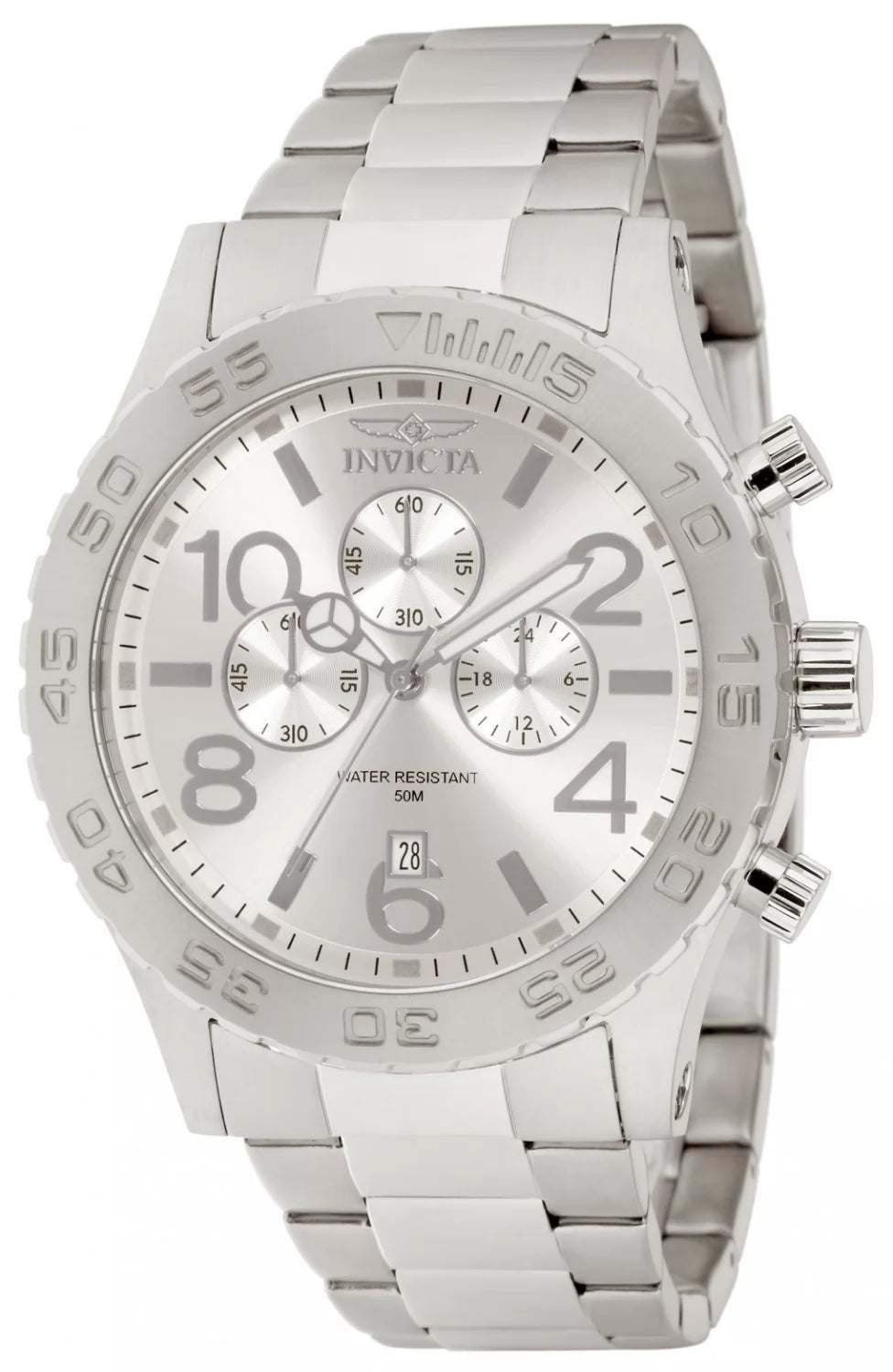Invicta Men's 1269 Specialty Quartz Chronograph Silver Dial Watch