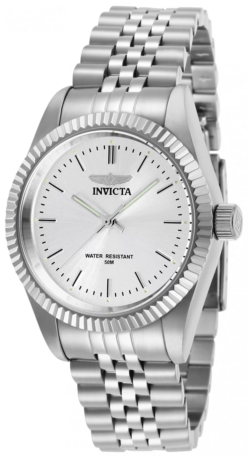 Invicta Women's 29396 Specialty Quartz 3 Hand Silver Dial Watch