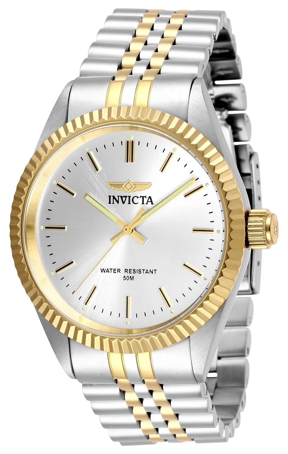 Invicta Men's 29378 Specialty Quartz 3 Hand Silver Dial Watch