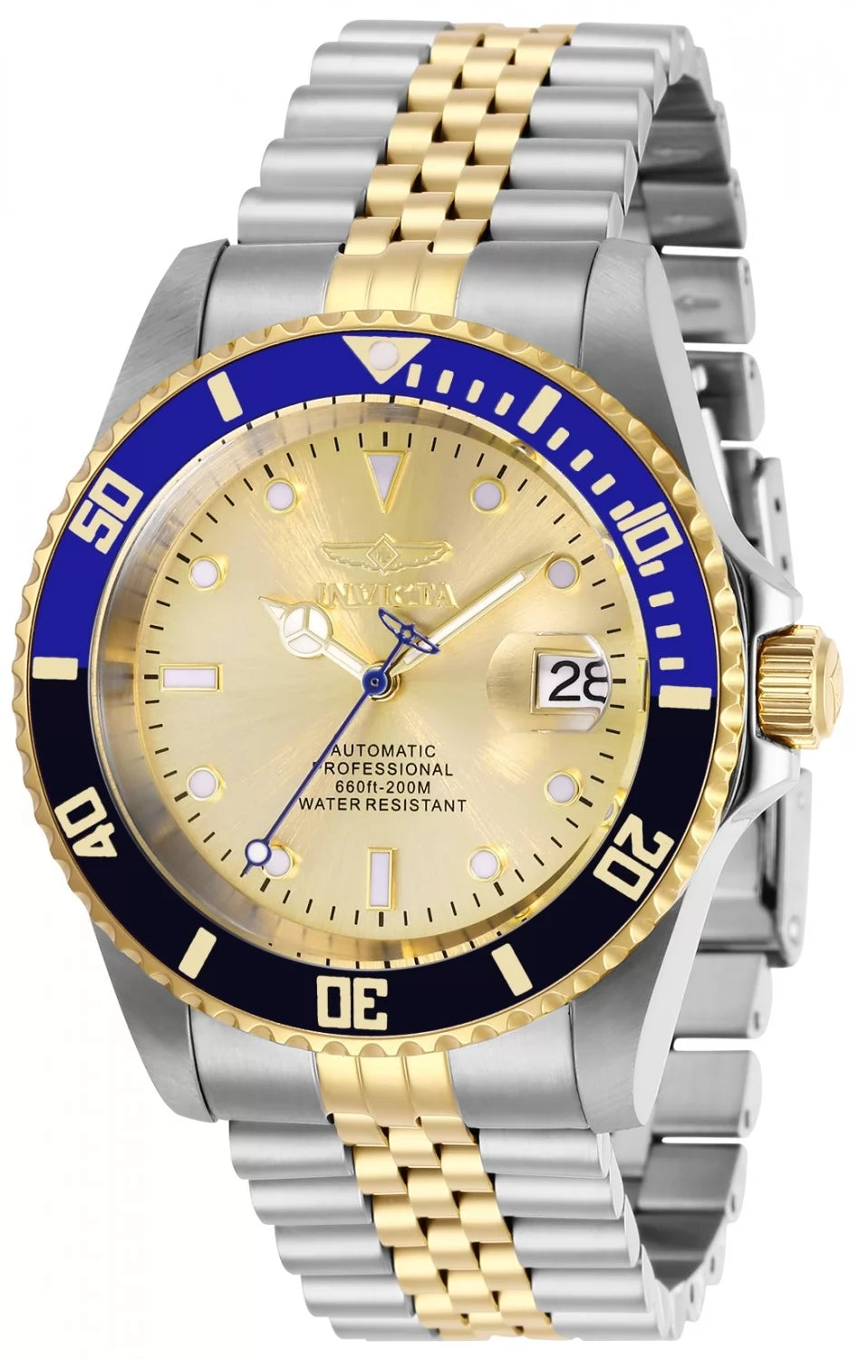 Invicta Women's 29181 Pro Diver Automatic 3 Hand Gold Dial Watch