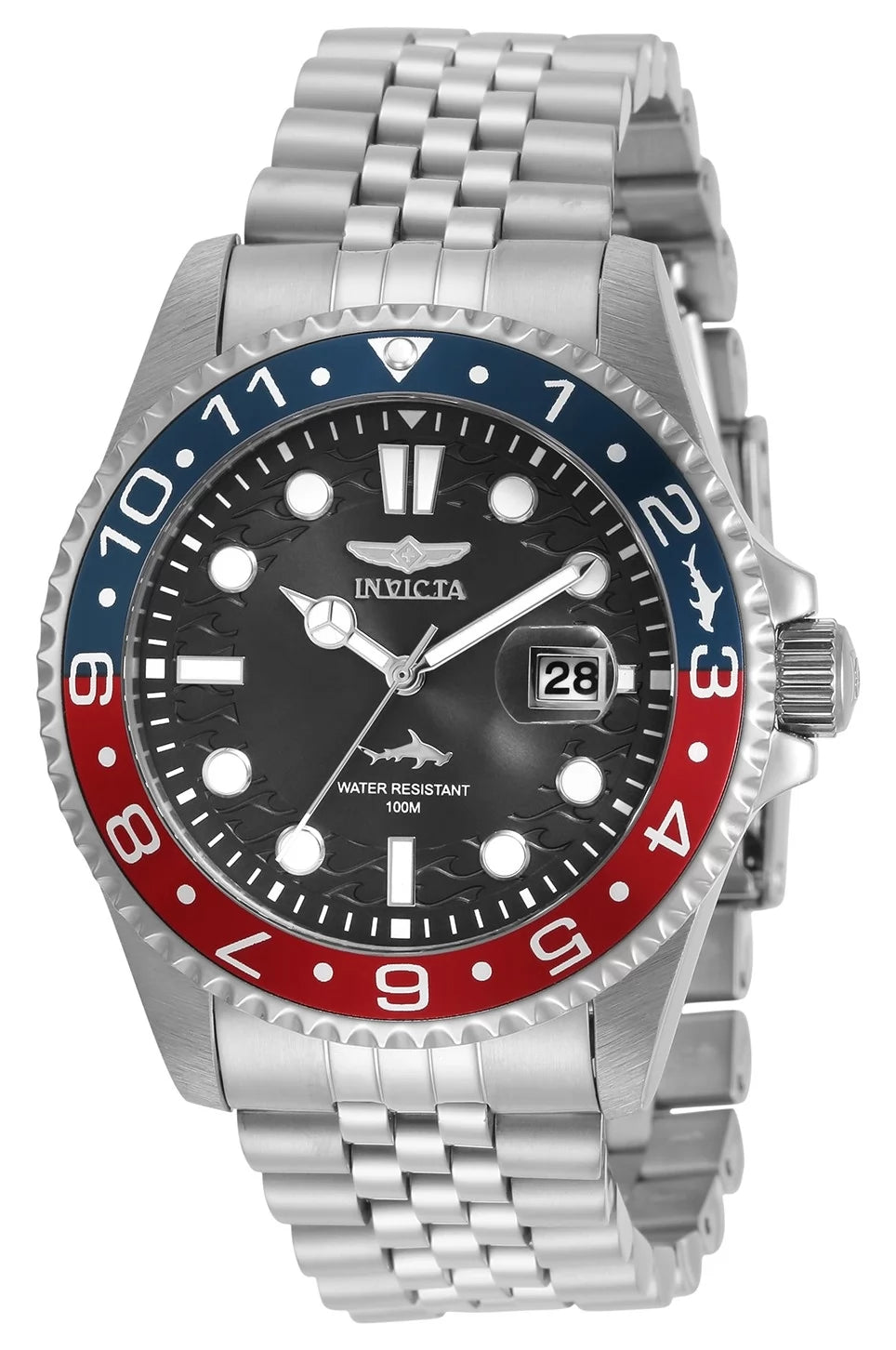 Invicta Men's 30619 Pro Diver Quartz 3 Hand Black Dial Watch