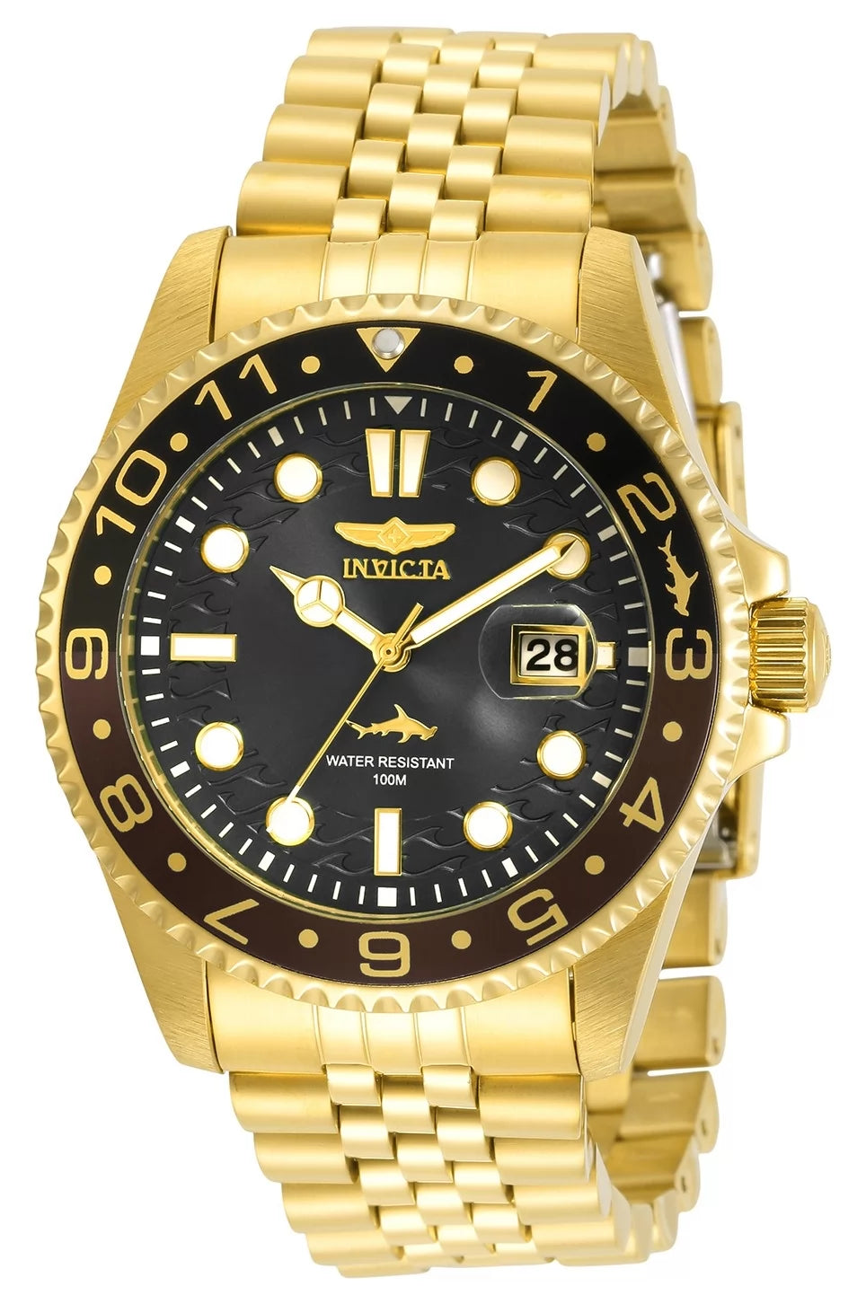 Invicta Men's 30622 Pro Diver Quartz 3 Hand Black Dial Watch