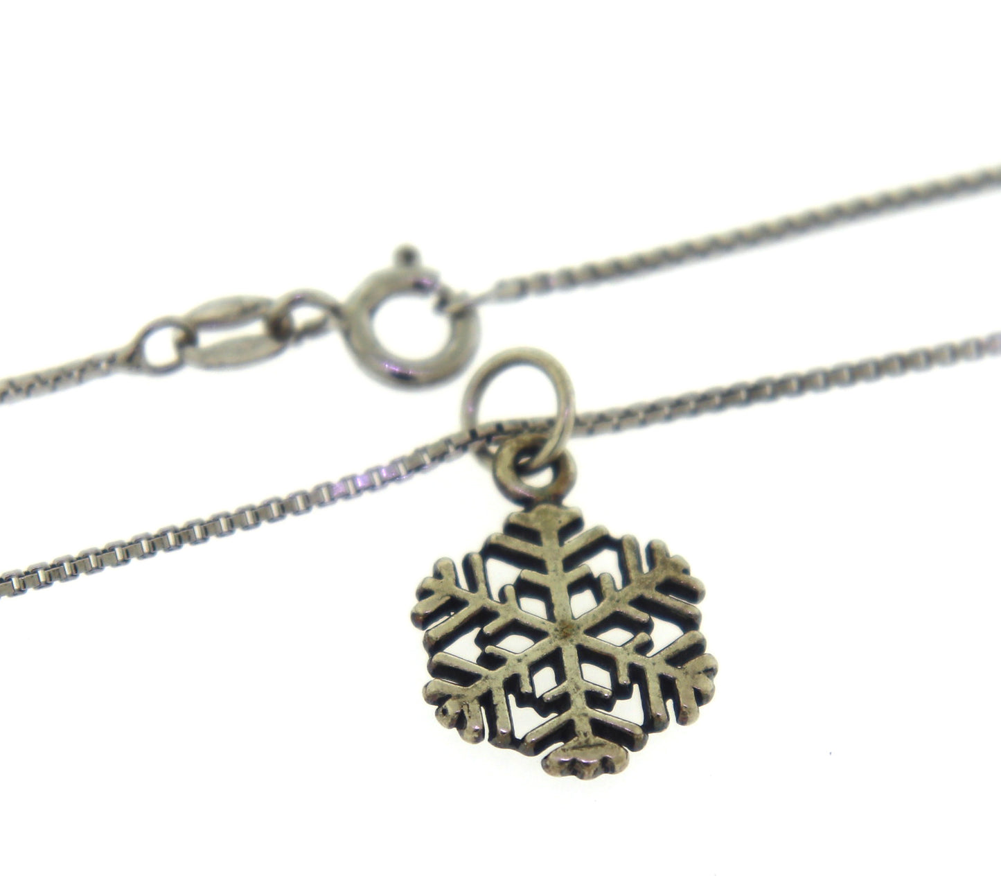 Italian Sterling Silver Snow Flake Pendant