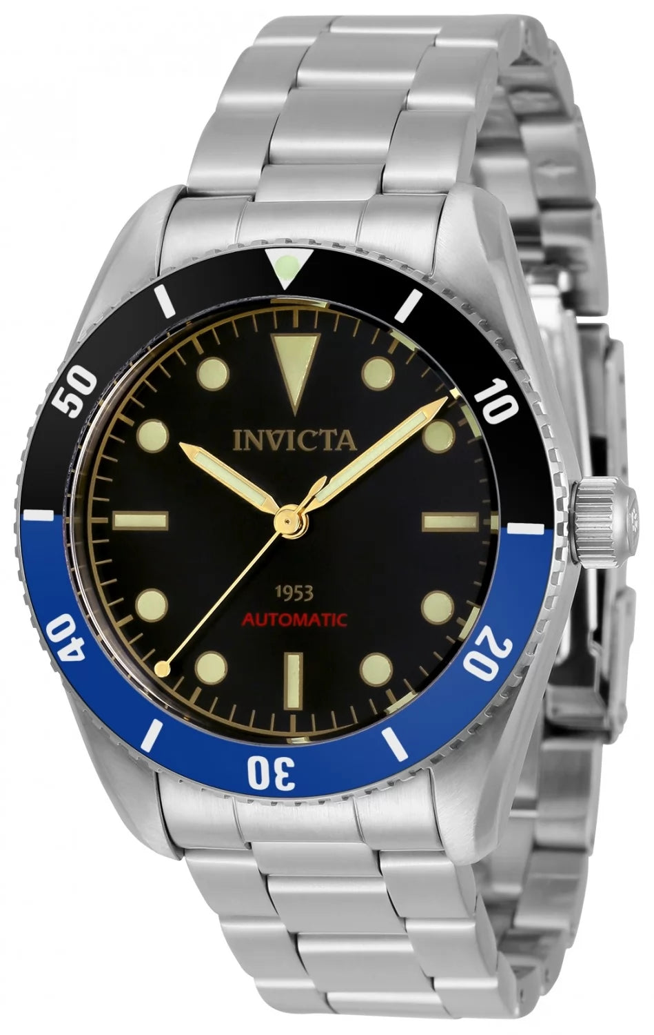 Invicta Men's 34333 Pro Diver Automatic 3 Hand Black Dial Watch