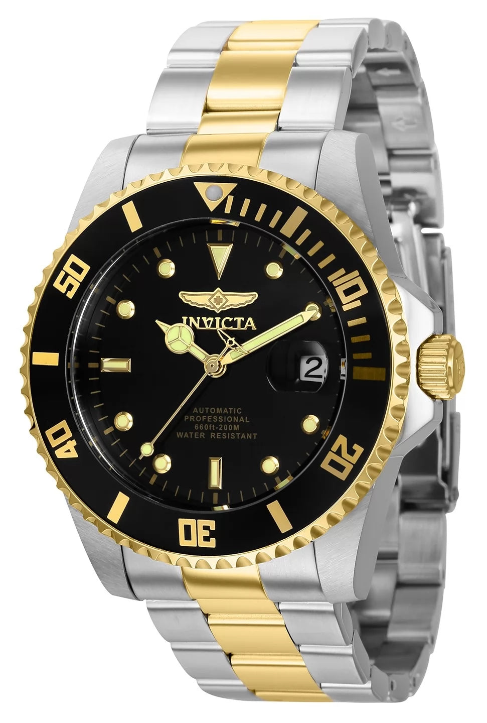 Invicta Men's 36973 Pro Diver Automatic 3 Hand Black Dial Watch