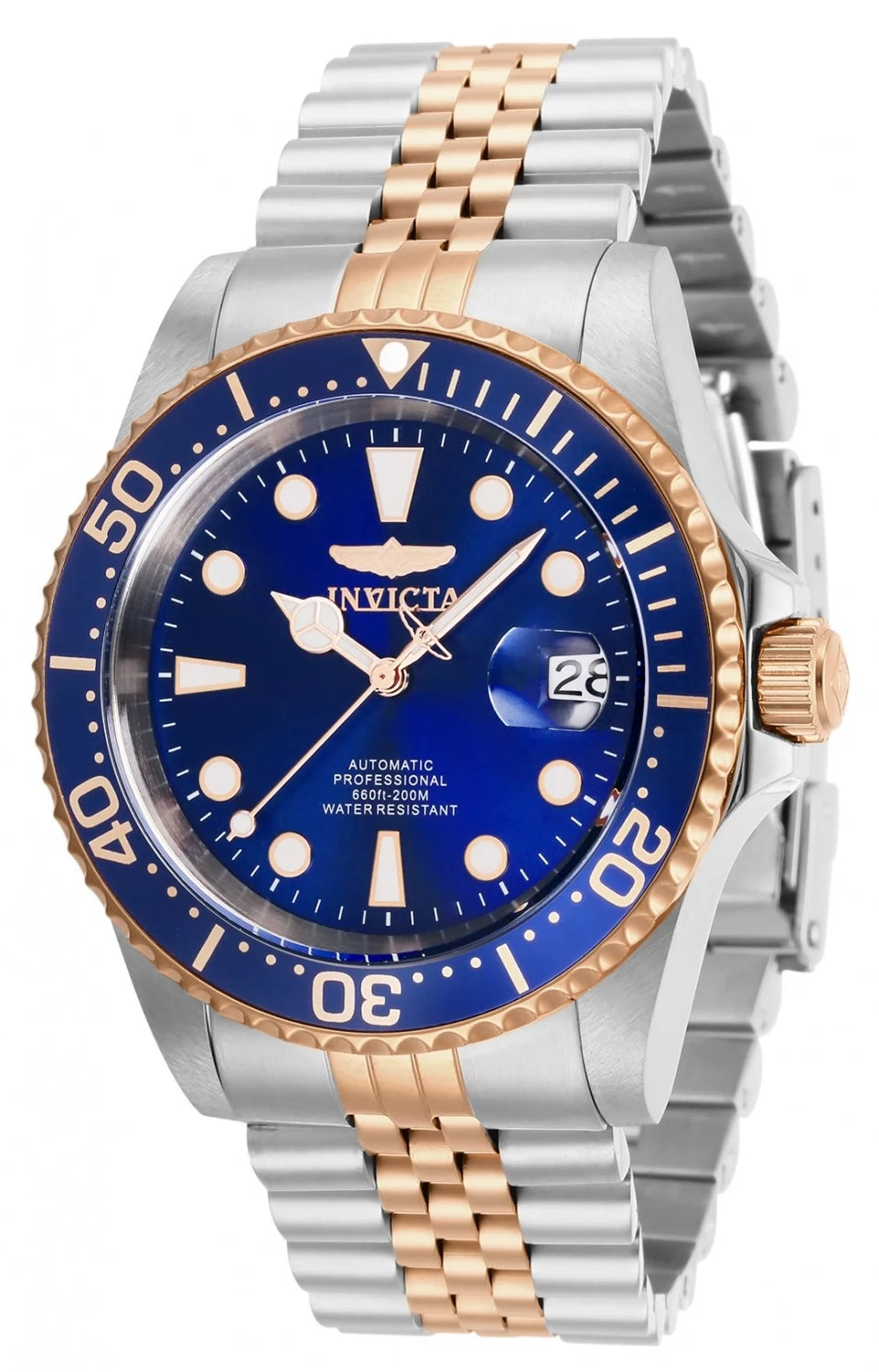Invicta Men's 30098 Pro Diver Automatic 3 Hand Dark Blue Dial Watch