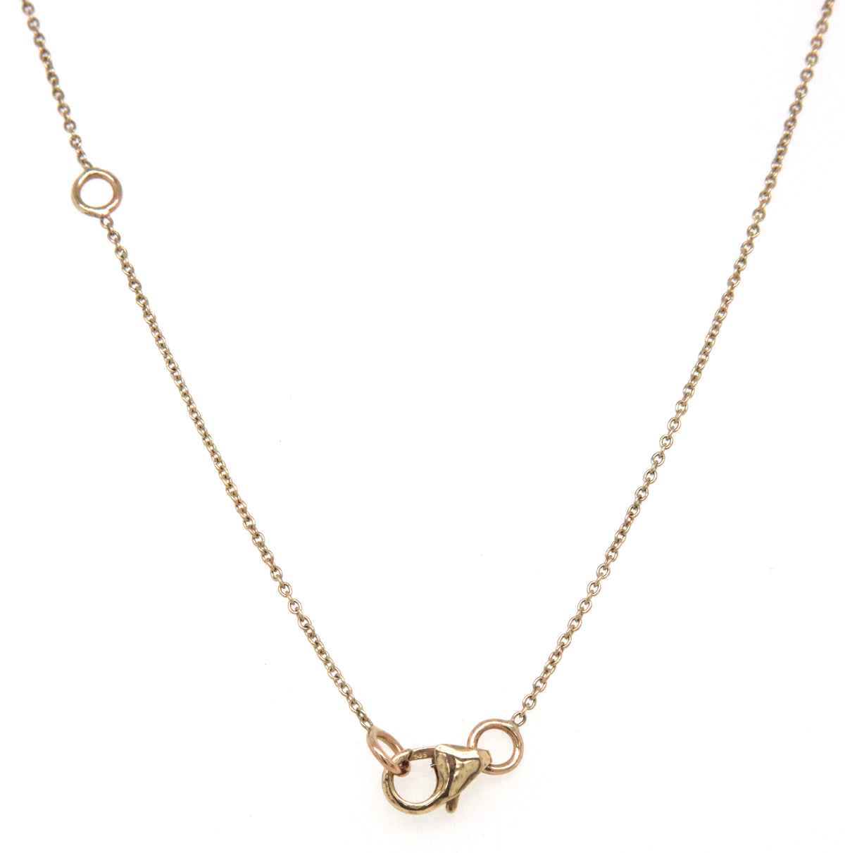 Lali Jewels 0.30ctw marquise emerald and 0.30ctw diamond bar pendant on chain
