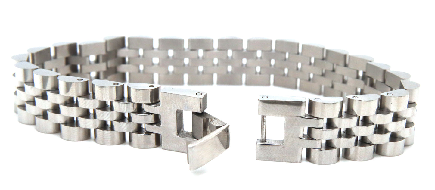 Stainless steel Rolex style link bracelet