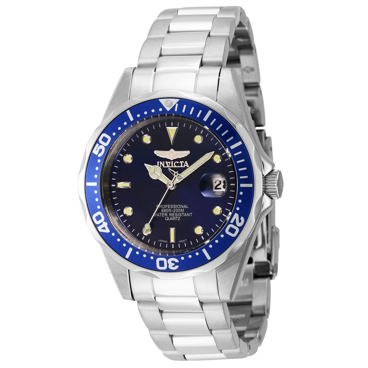 Invicta Men's 9204 Pro Diver Quartz 3 Hand Blue Dial Watch