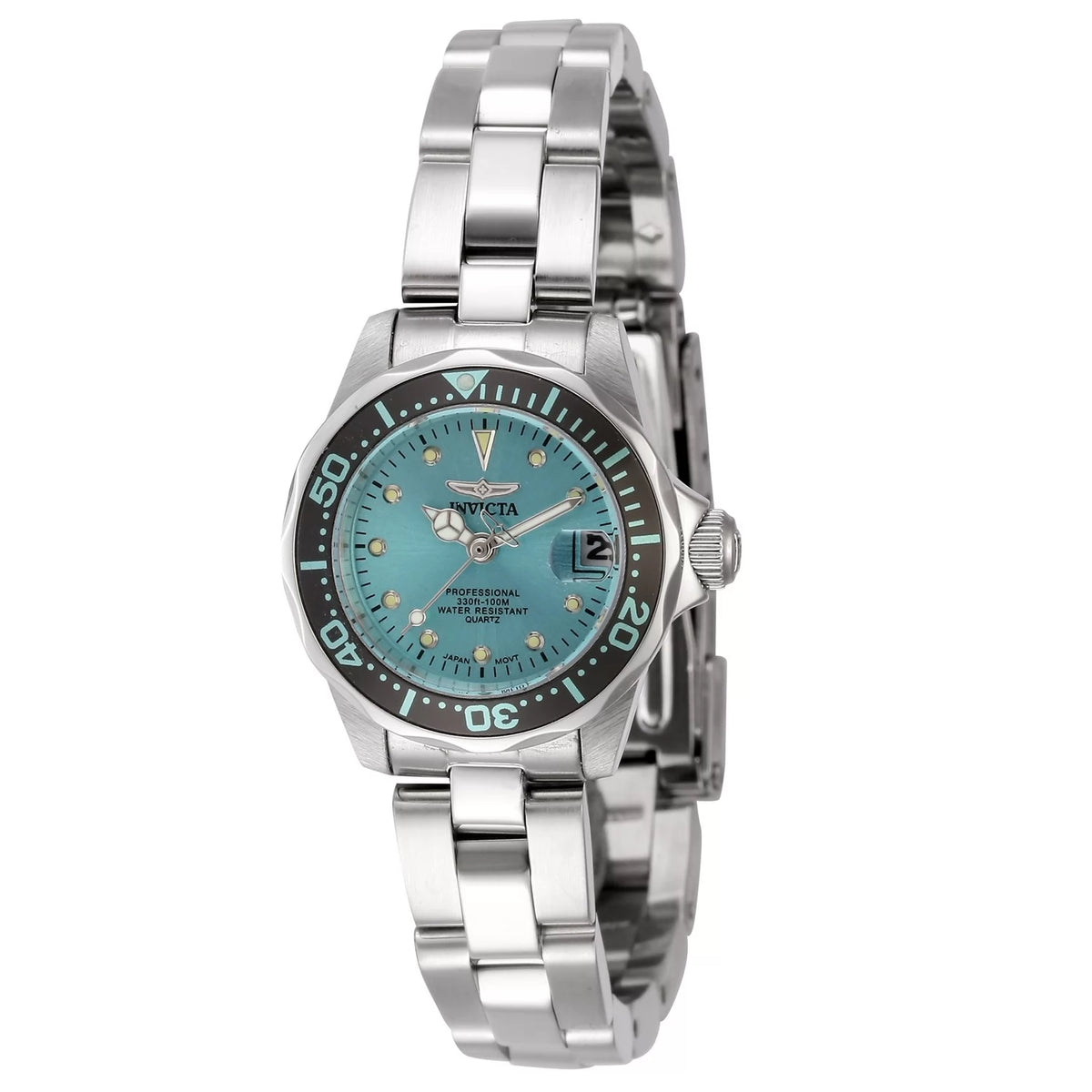 Invicta Women's 45786 Pro Diver Quartz 3 Hand Blue Dial Watch