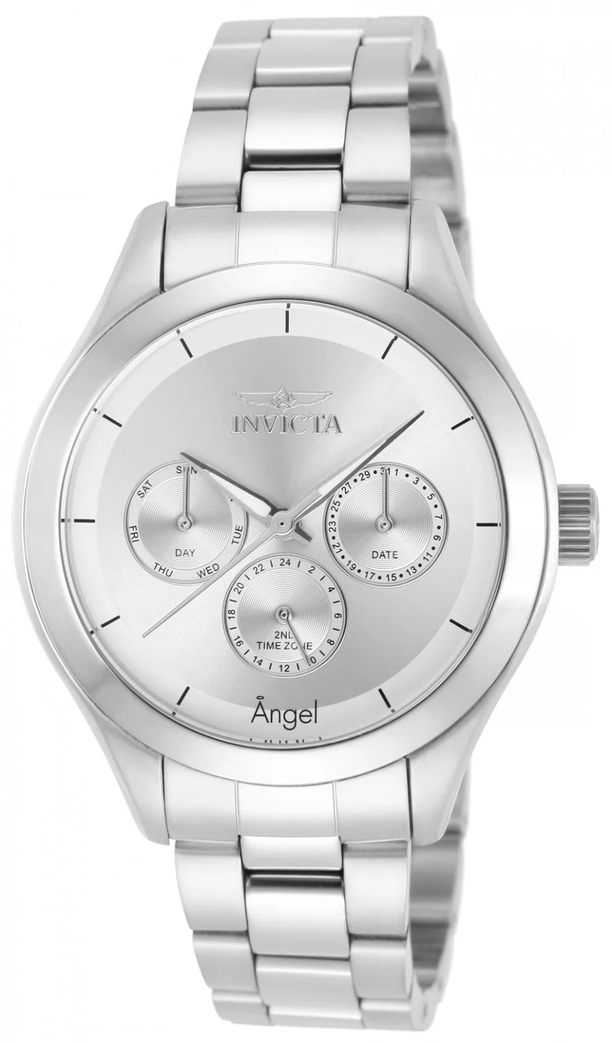 Invicta Women's 12465 Angel Quartz Chronograph Silver Dial Watch