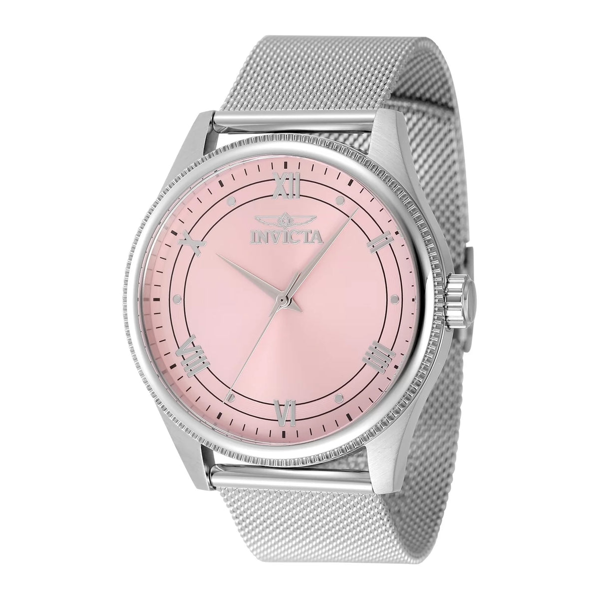 Invicta Men's 48485 Celestial Quartz 3 Hand Pink Dial Watch
