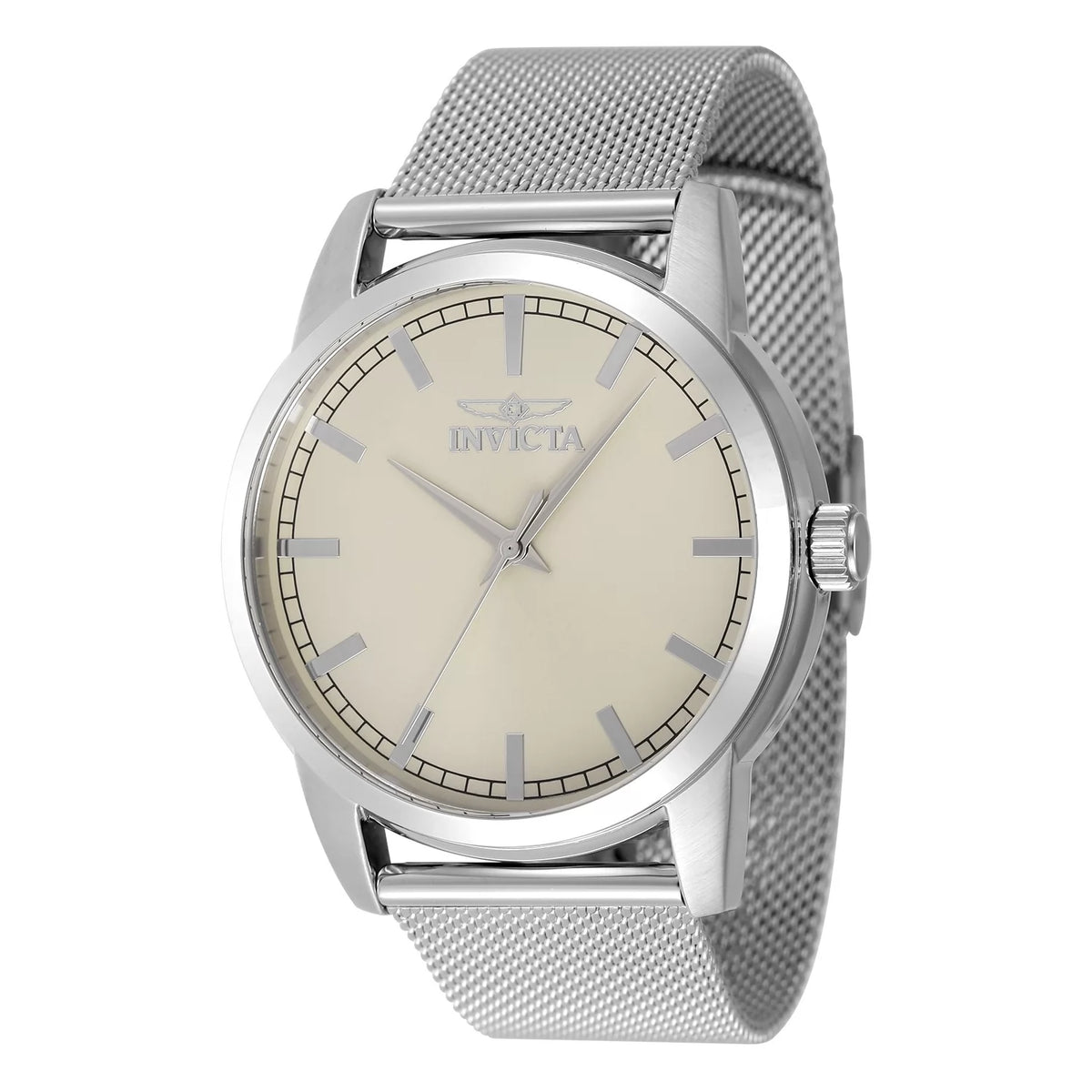 Invicta Men's 48505 Celestial Quartz 3 Hand Ivory Dial Watch