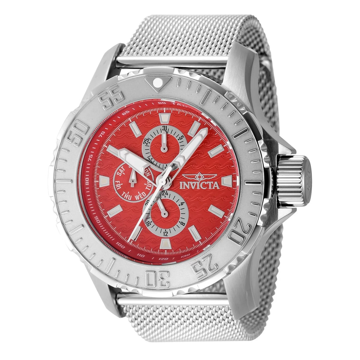 Invicta Men's 48013 Vintage Quartz Chronograph Red Dial Watch