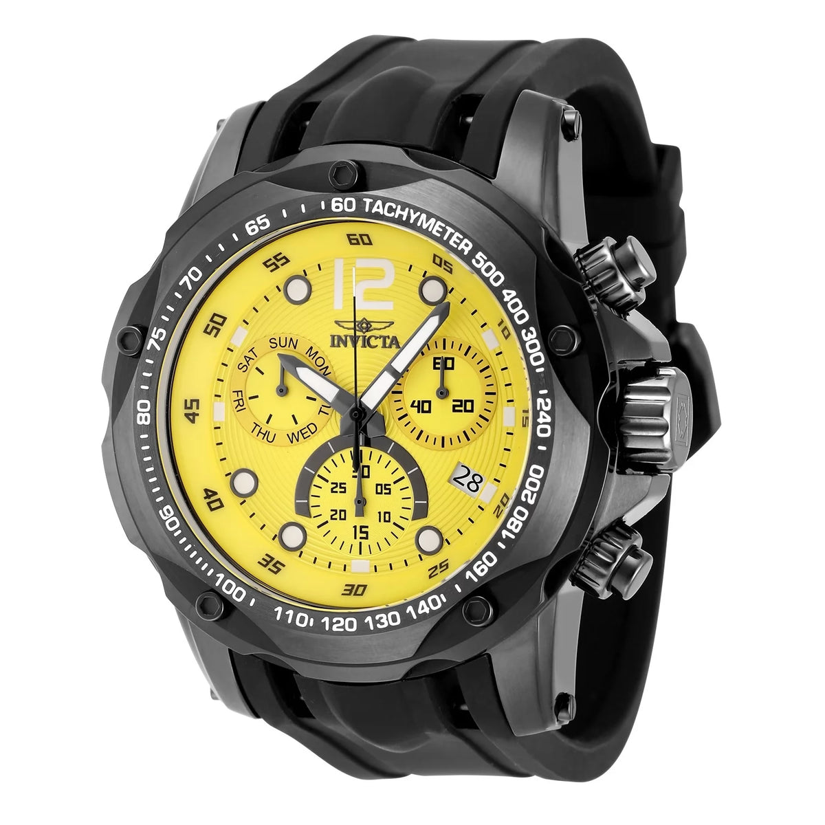 Invicta Men's 48908 Speedway Quartz Z60 FE Yellow Dial Watch