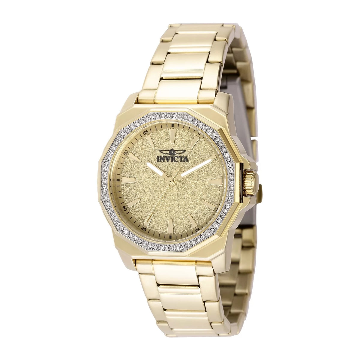 Invicta Women's 49130 Speedway Quartz 3 Hand Gold Dial Watch