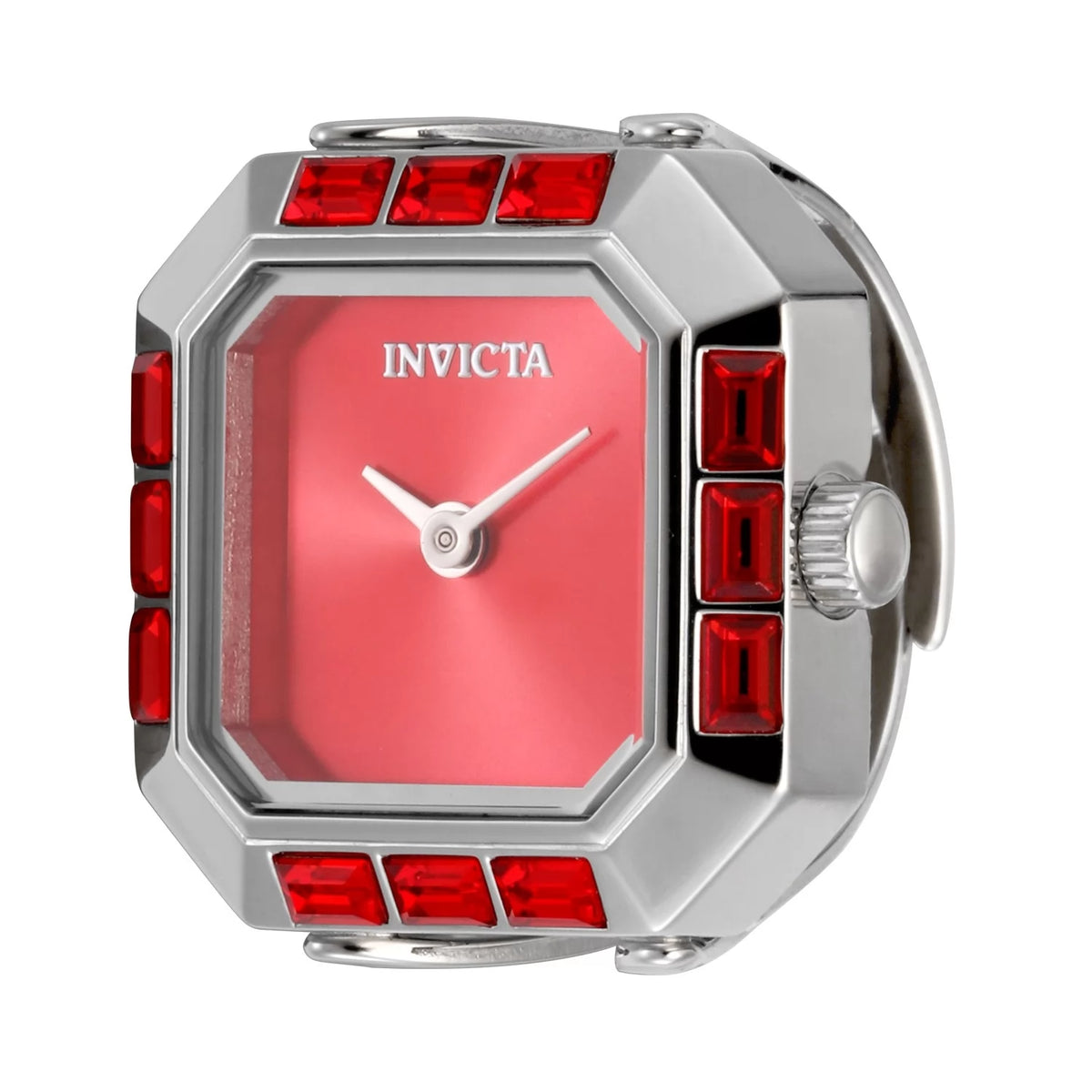 Invicta Women's 49582 Mini Quartz 2 Hand Red Dial Ring Watch