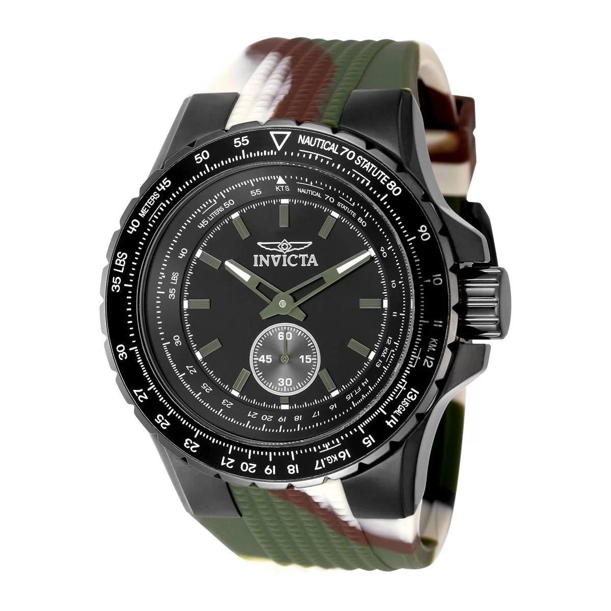 Invicta Men's 49320 Aviator Quartz Multifunction Black Dial Watch