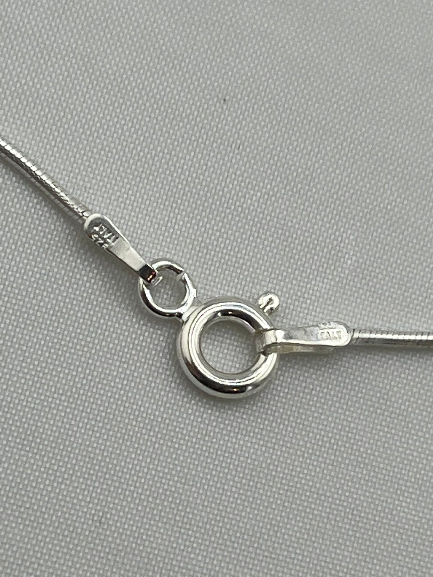 Italian 925 Sterling Silver Vintage Garnet And Jasper Necklace