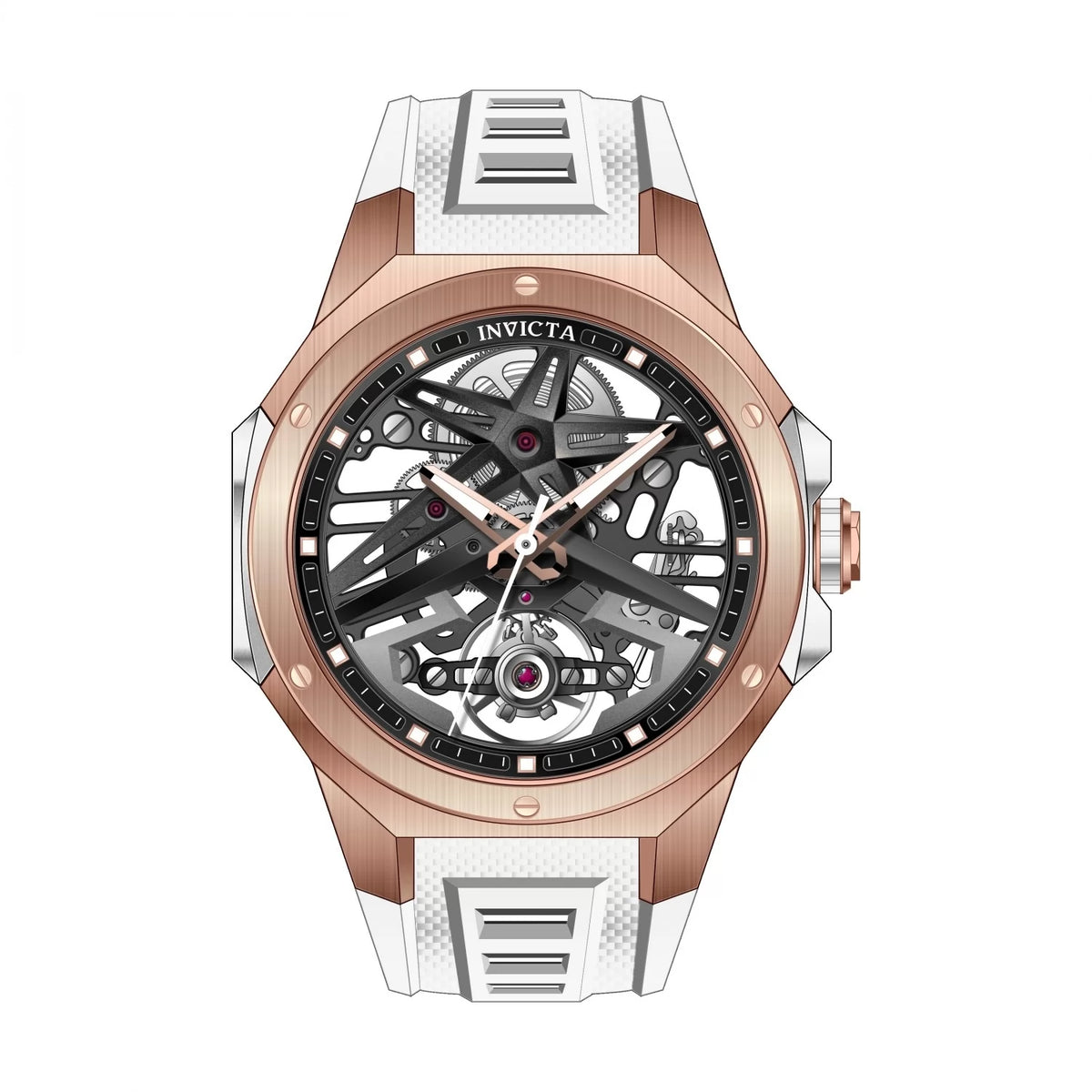 Invicta Men's 69539 Celestial Mechanical 1a07 Rose Gold Dial Watch
