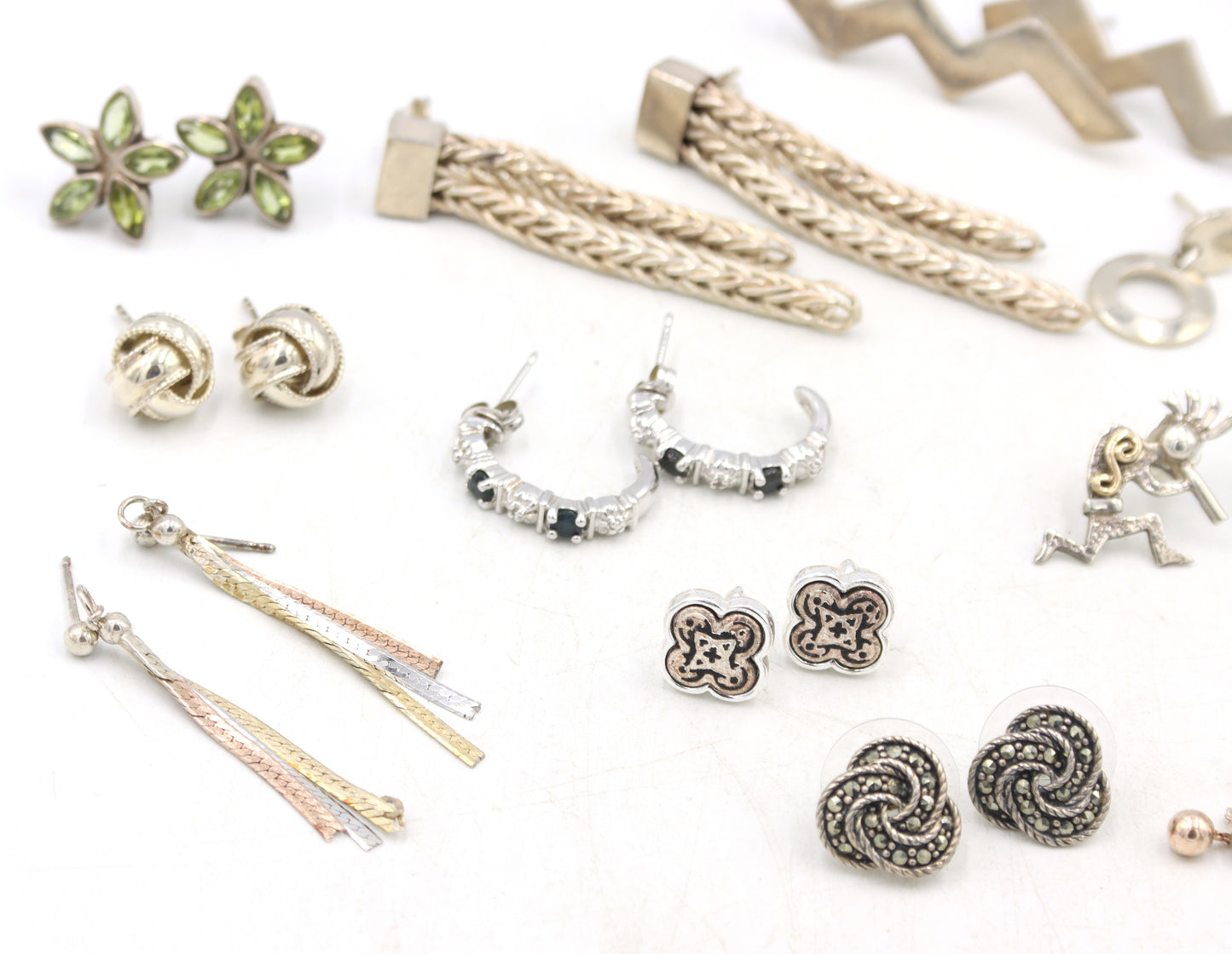 Group lot of Vintage 925 sterling silver earrings