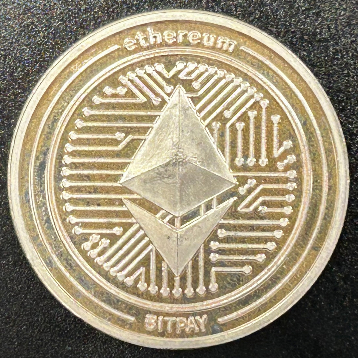 1 oz .999 Fine Silver Ethereum Cryptocurrency Round