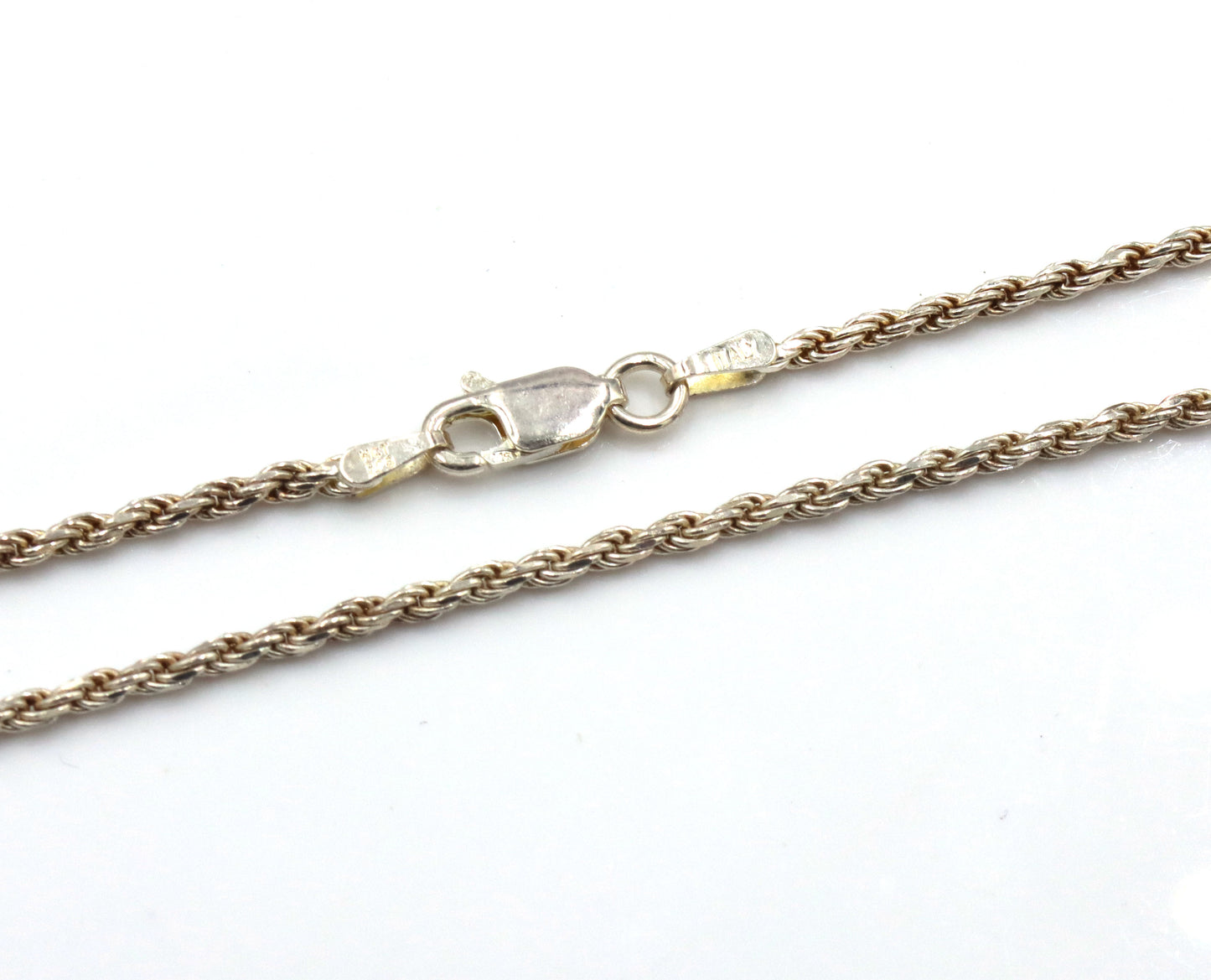 Lot of 3 Italian 925 sterling silver rope chains