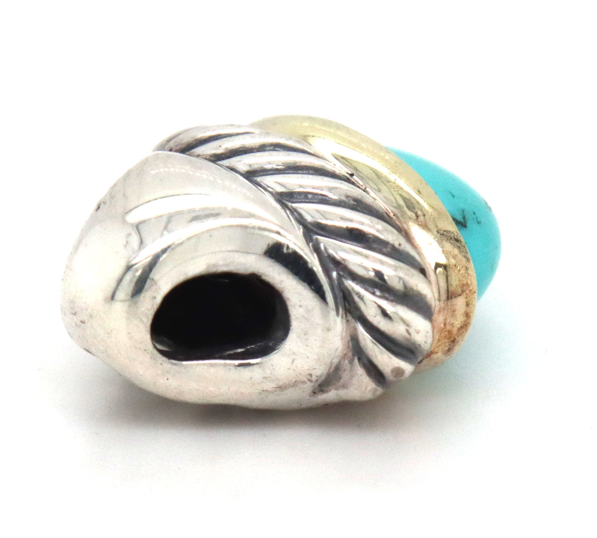 David Yurman Turquoise acorn pendant