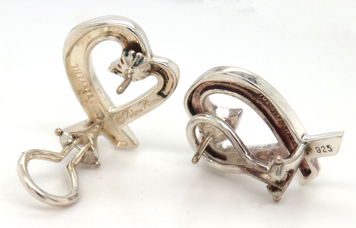 Tiffany & Co Paloma Picasso large loving heart earrings