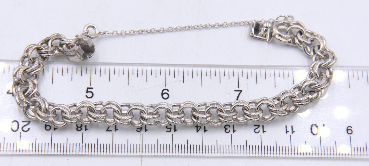 Group Lot of 3 Vintage 925 Sterling Silver Bracelets
