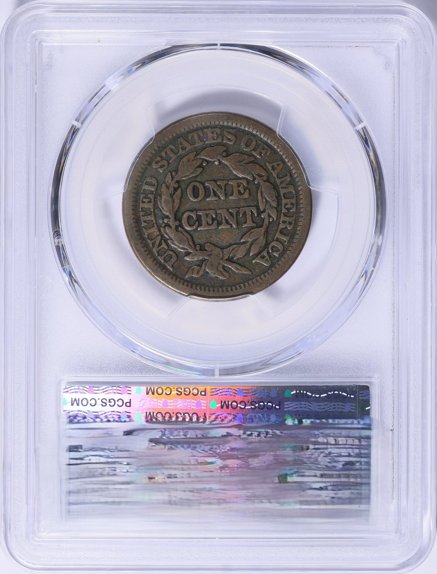 1848 Braided Hair Large Cent PCGS F-12 BN Solid Collector Grade Early Copper