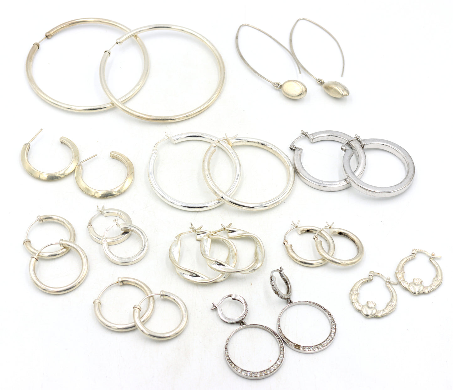 Group lot of Vintage 925 sterling silver earrings