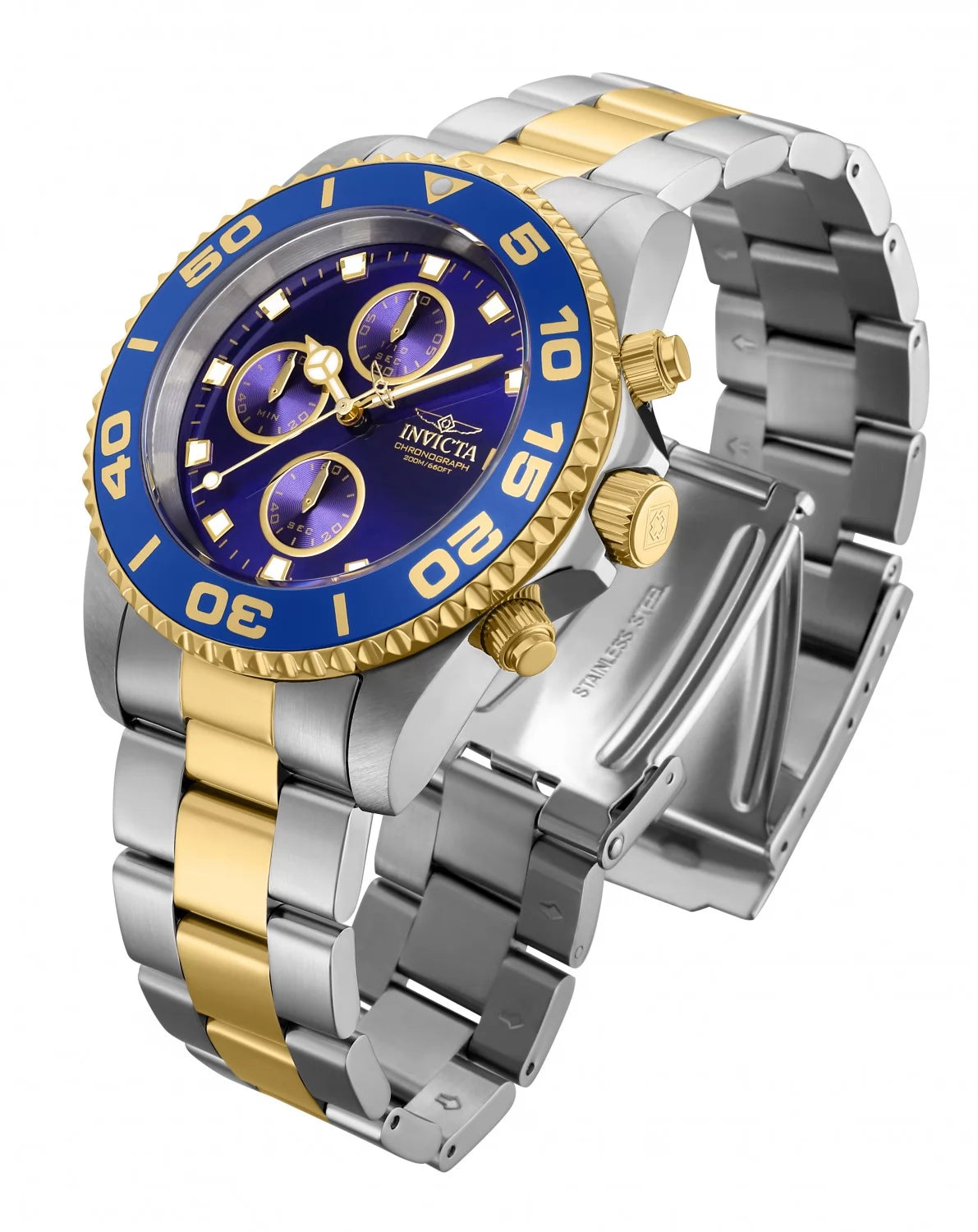 Invicta Men's Pro Diver Quartz Multifunction Blue Dial Watch