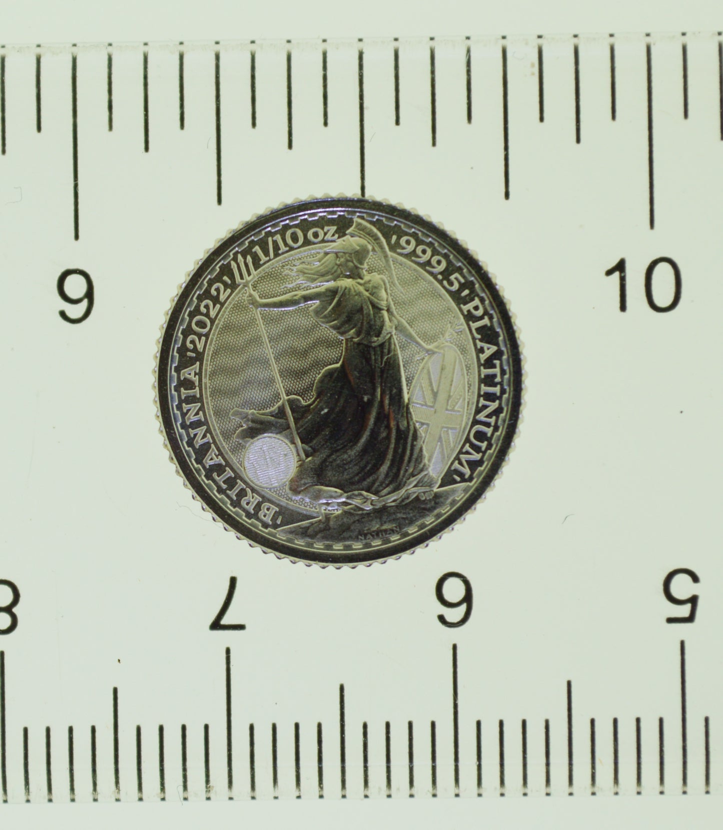 2022 Great Britain .9995 Fine Platinum Britannia £10 1/10 oz UK Coin