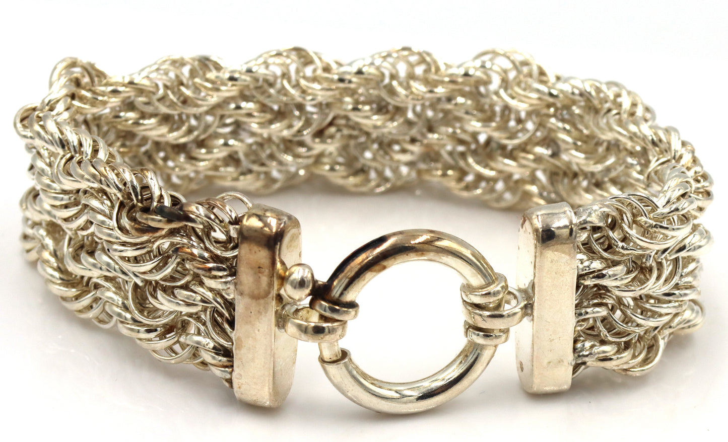 Group lot of 4 vintage 925 sterling silver bracelets