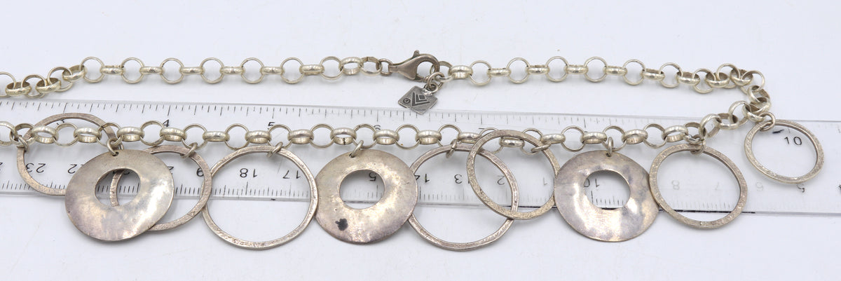Group lot of Vintage 925 sterling silver necklaces