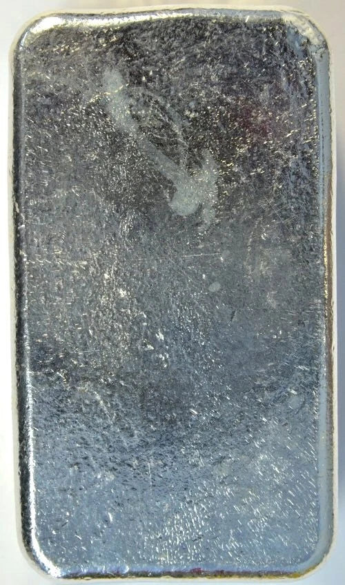10 Troy Oz .999 Fine Silver Poured Bar – Fleur de Lis Design – Pure Silver
