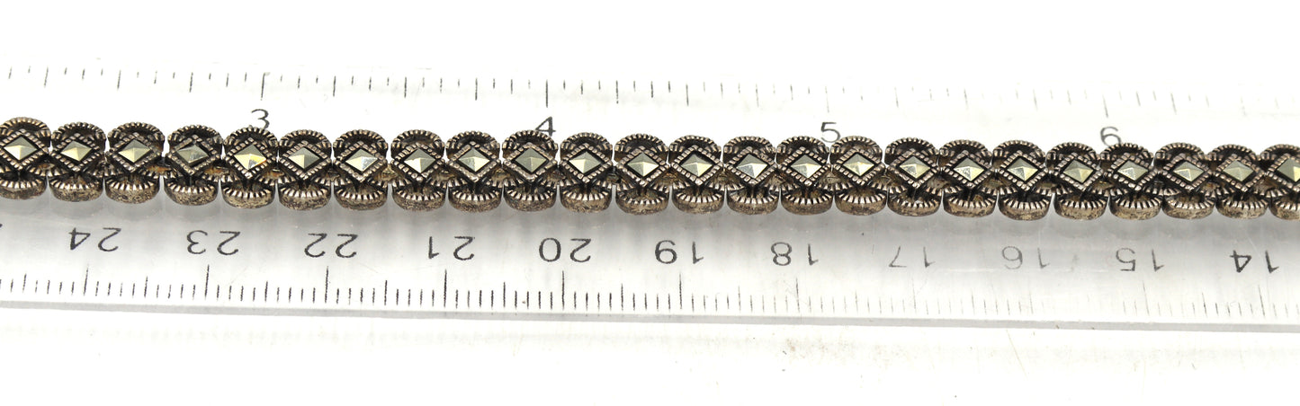 Group lot of 3 Vintage 925 sterling silver bracelets