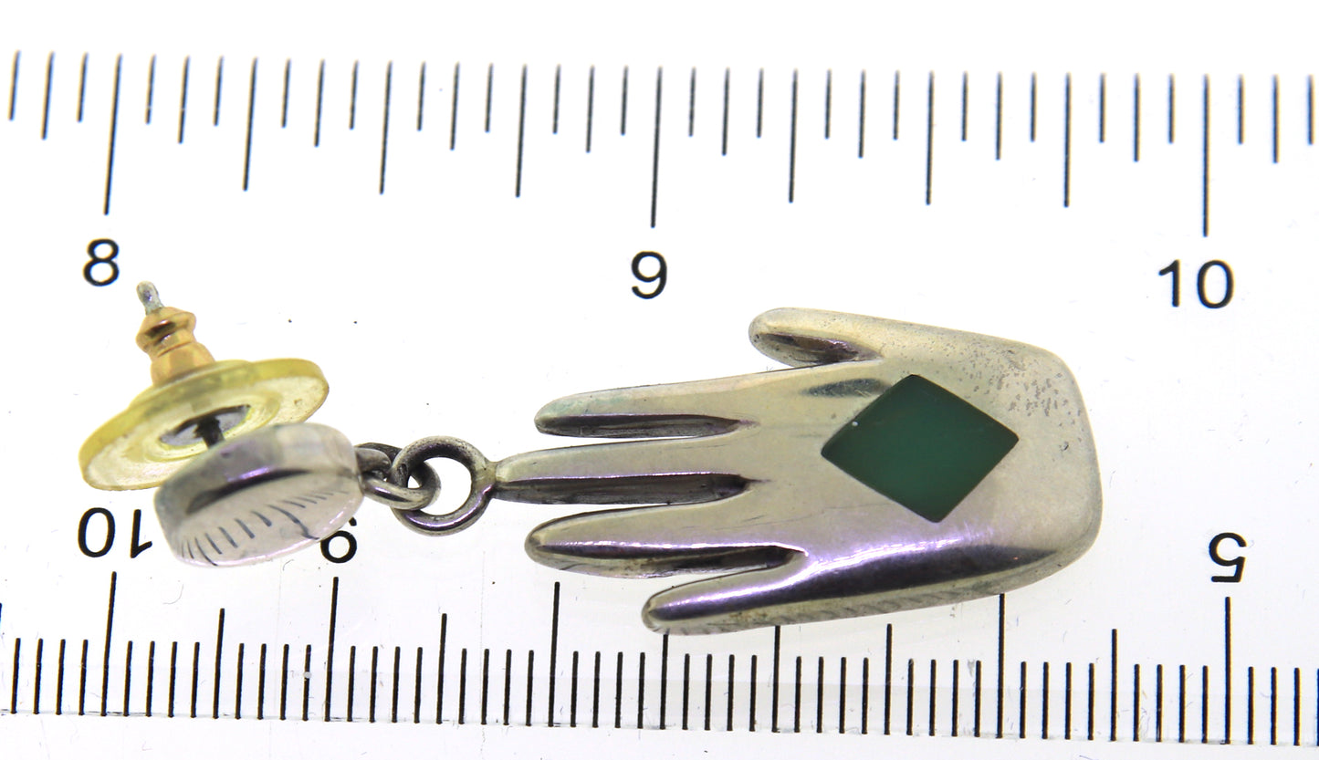 925 Sterling Silver Hand Earrings