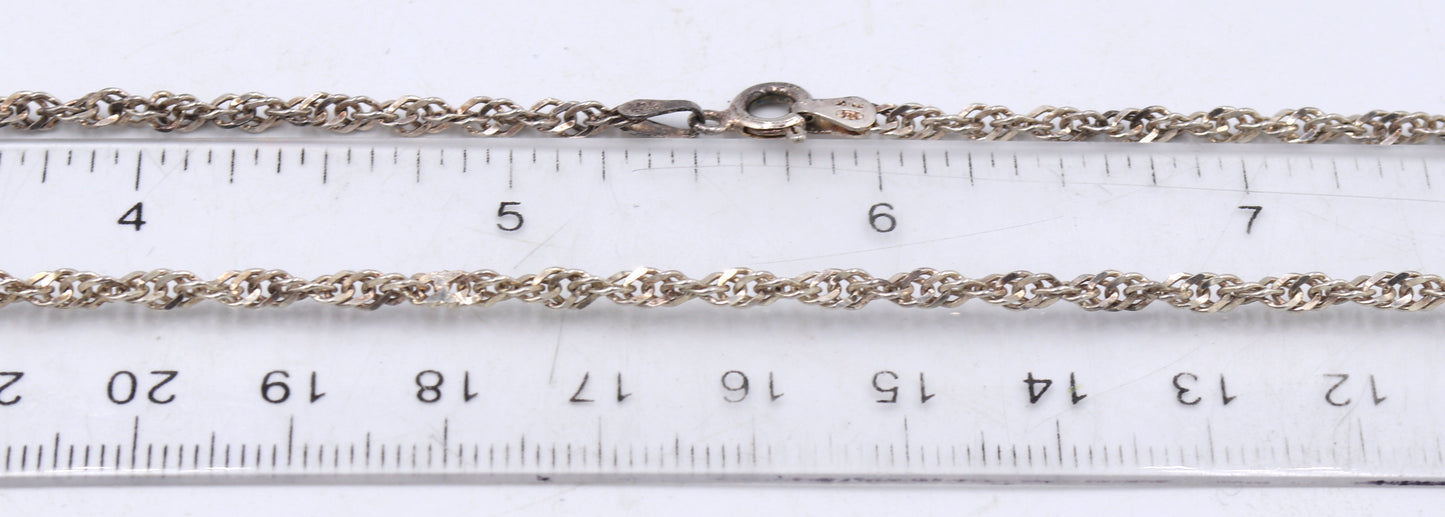 Group lot of vintage 925 sterling silver necklaces