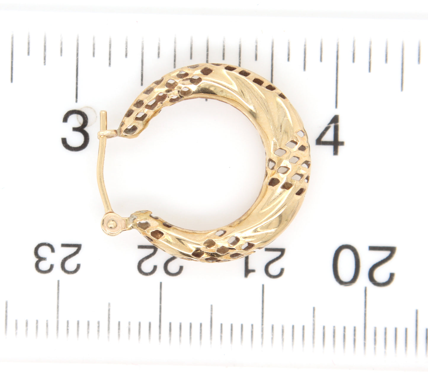 14kt Yellow gold hoop earrings