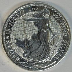 2023 Great Britain Britannia 1 oz Silver Coin Superb Gem BU .999 Fine Silver
