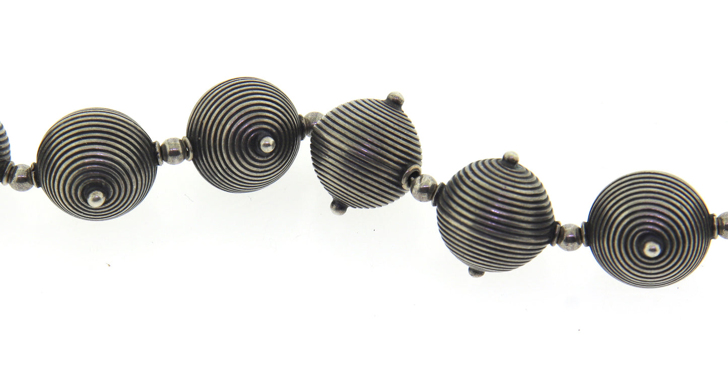 Vintage Sterling Silver Ball Bracelet