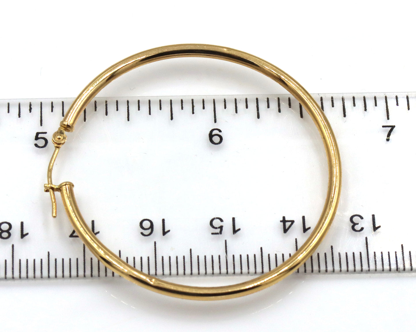 14kt Yellow gold hoop earrings