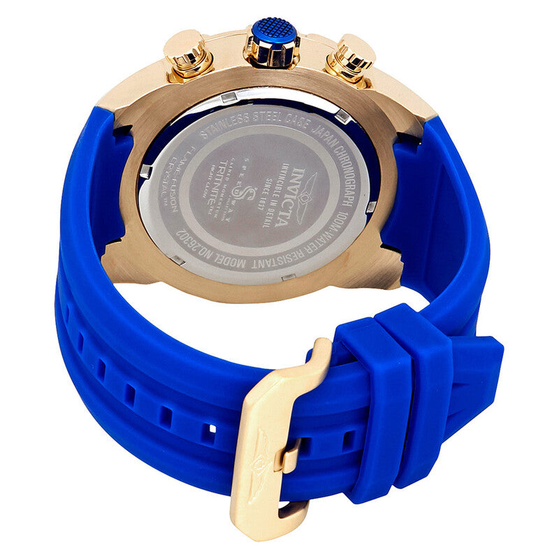 Invicta Speedway Chronograph Blue Dial Blue Silicone Men’s Watch