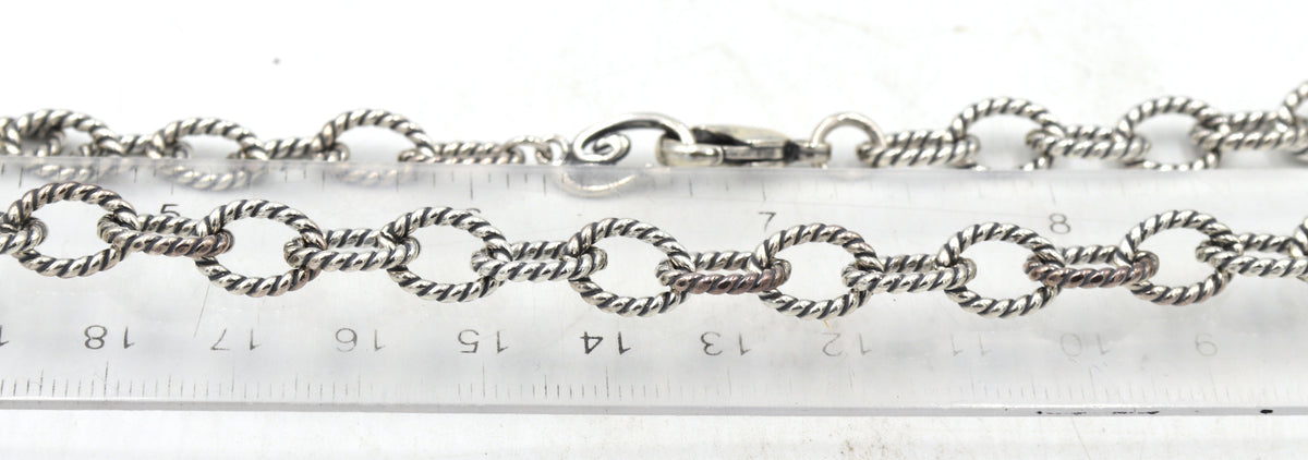 925 Sterling silver oval link chain necklace