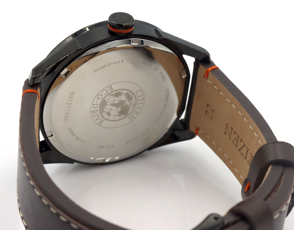 Citizen men's drive leather strap watch